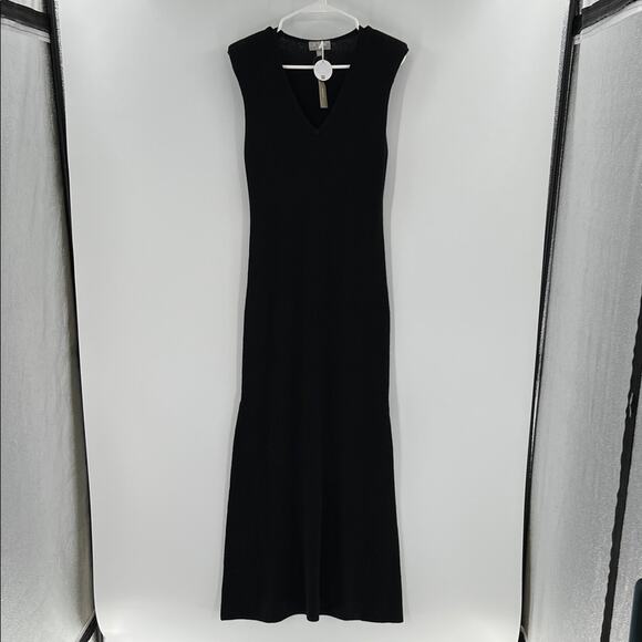 J. Crew Spring Street featherweight cashmere V-neck sweater-dress - Black - S - Picture 1 of 7